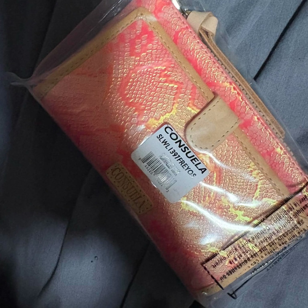Consuela Vibrant Pink and Orange Wallet